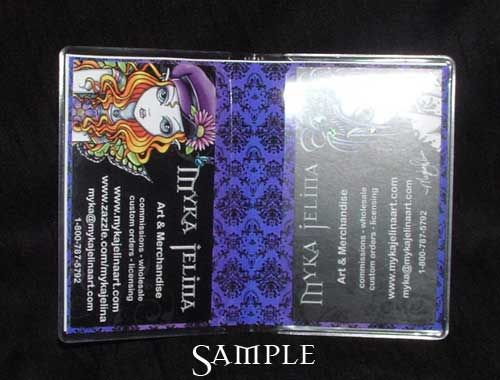 Cybergoth Dark Industrial Faerie ID Card Holder Vivian  