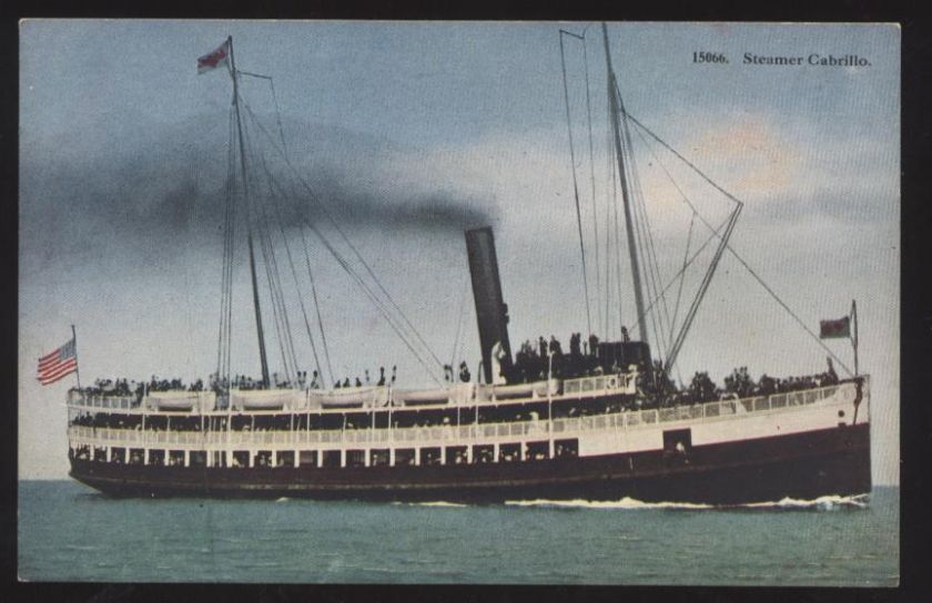 Postcard CATALINA ISLAND Steamer S.S. Cabrillo 1907 ?  