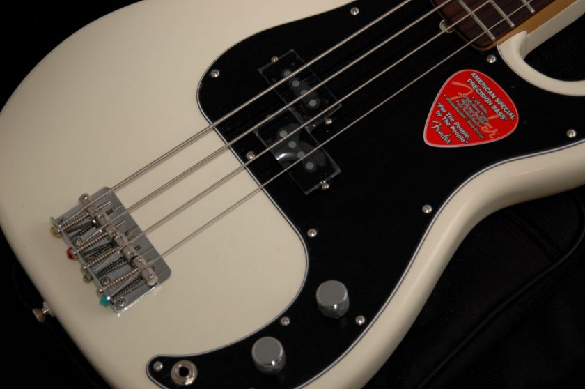 New Fender® American Special Precision Bass White  