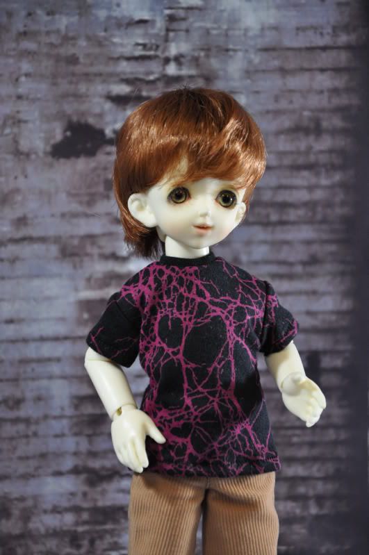   Spiderweb Print Knit Tee for YoSD Dollfie Soom Teeny Gem BJD  