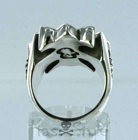 King Baby Studios GOTHIC Cross 925 Ring ANY SIZE  