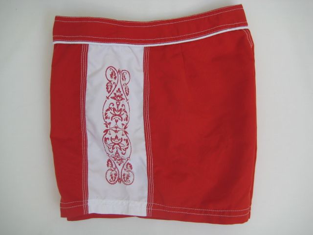 Verona Jr Womens Board Shorts Swim L Red White  