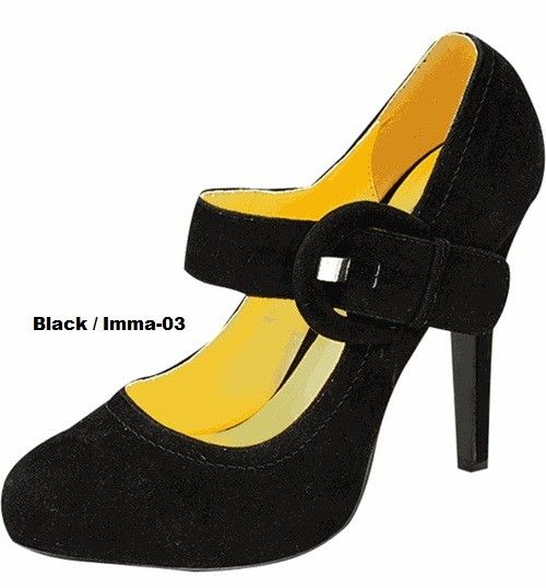 Fashion Buckle Mary Jane high heel Platform pumps Shoes  