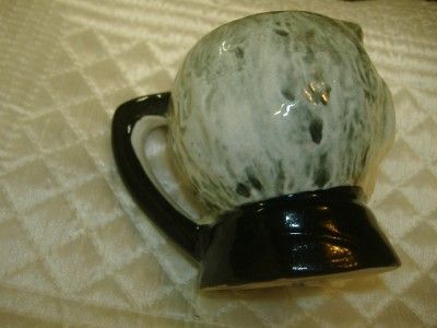 1940 TOBY MUG Odd Scary Man Face Cup Creamer Pitcher Vintage 