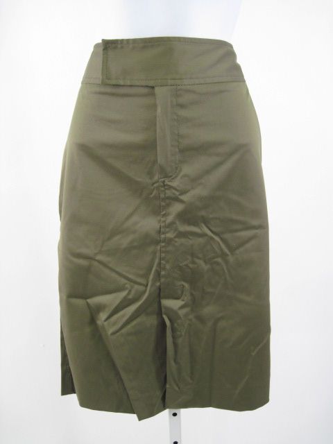 NWT ZARA WOMAN Olive Green Straight Pencil Skirt Sz 4  