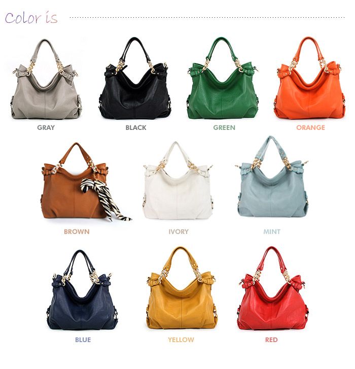 New GENUINE LEATHER purses handbags Hobo TOTES SHOULDER Bag [WB1059 