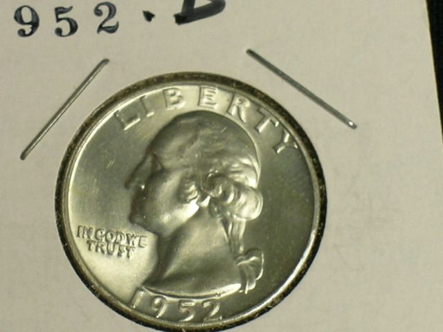 1952 D Very Ch.BU Washington Quarter (111 2)  