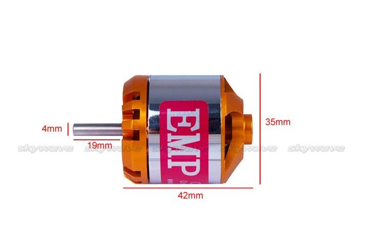 EMP Outrunner brushless motor C3542 KV1000 for RC Airplane Model 555W 