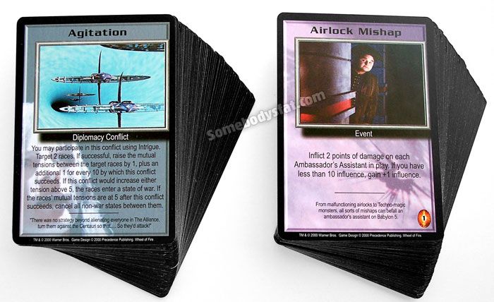 Babylon 5 CCG Wheel of Fire Set Uncommon & Common Cards  