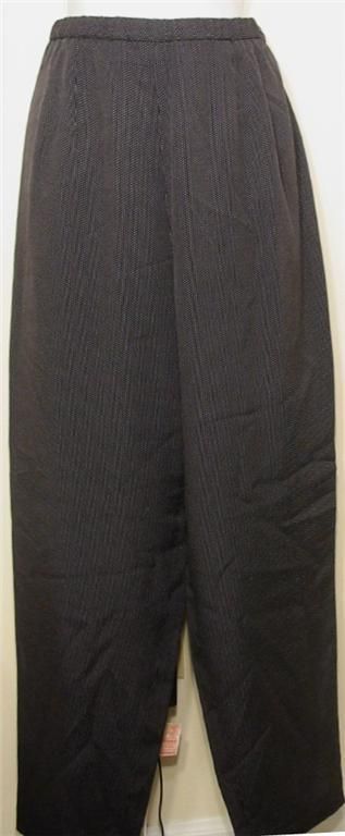 Talbots Black & White Swiss Dot Slacks/Pants      Sz 12 