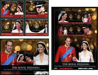   GUINEA   2011 Pr William/Kate Middleton Royal Wedding SCOTT 1586 1591