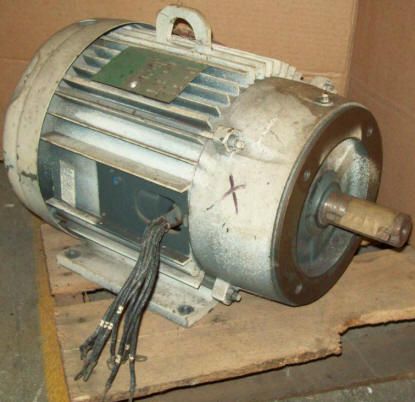 Lincoln 10 HP 1745 RPM TEF 215TC 200/400 Electric Motor  