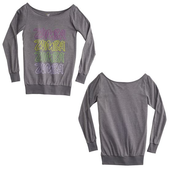 Long sleeved Zumba top   Multiple Colors  
