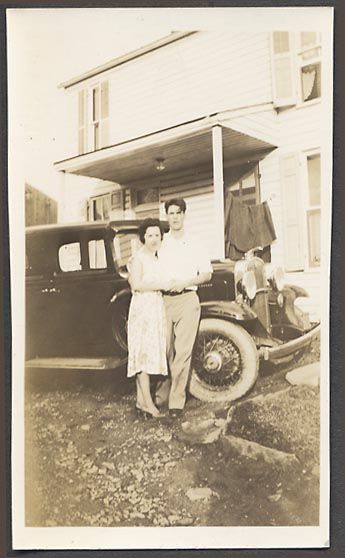   Car Photo Pretty Girl & Boy w/ 1931 Chevrolet Chevy 692674  