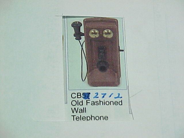 Wall Telephone kit   #CB2712 Dollhouse Miniatures  