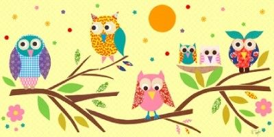 Owls Family Tree Cross Stitch Pattern  