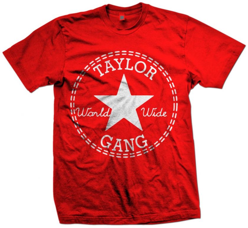 TAYLOR GANG ALL STAR ~ Wiz Khalifa Retro hip hop rap t shirt MODEL 1 