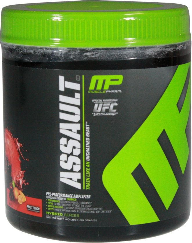 Muscle Pharm, Assault Pre Performance Amplifier Fruit Punch 0.4 lbs 