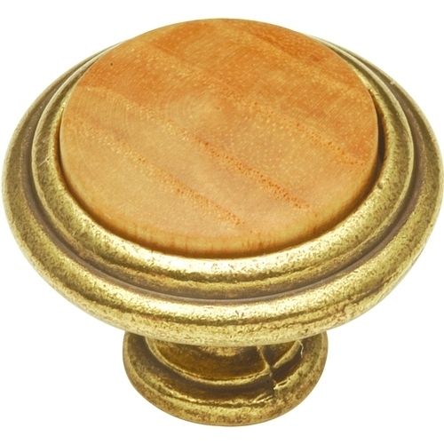   Center 1 1/4 P415 Oak Belwith Cabinet Woodgrain Knob Pull  