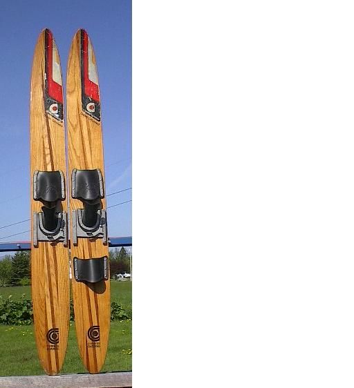 VINTAGE Wooden 65 Waterskis CYPRESS GARDENS SUPER GROOVED  