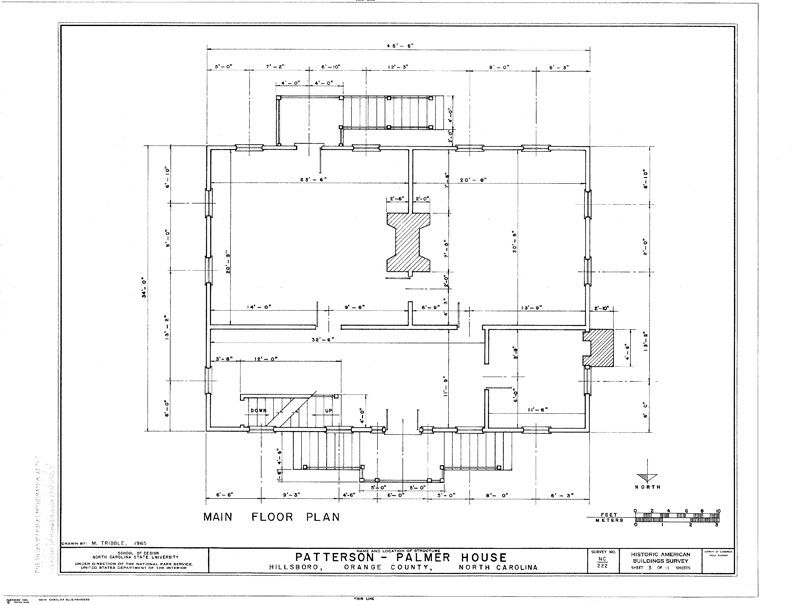 Historic Colonial Wood Home Plans, traditional North Carolina country 