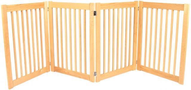 DOG GATE wood indoor/outdoor pen KENNEL fence WHITE OAK customize size 