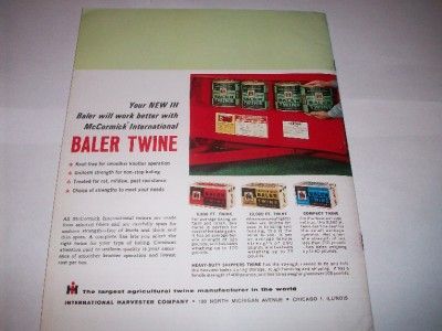 McCormick International 37 47 57 Hay Baler Brochure  