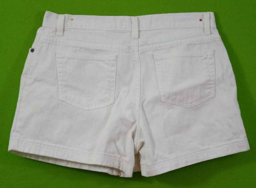 Faded Glory sz 14 Womens White Shorts Casual NP84  