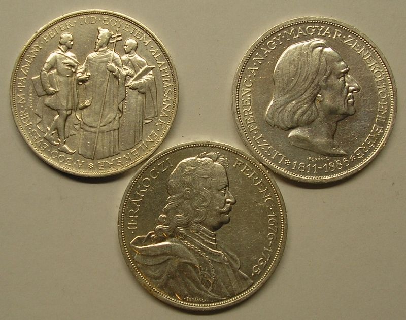 Hungary 3x2 Pengo 1935 36 EF  