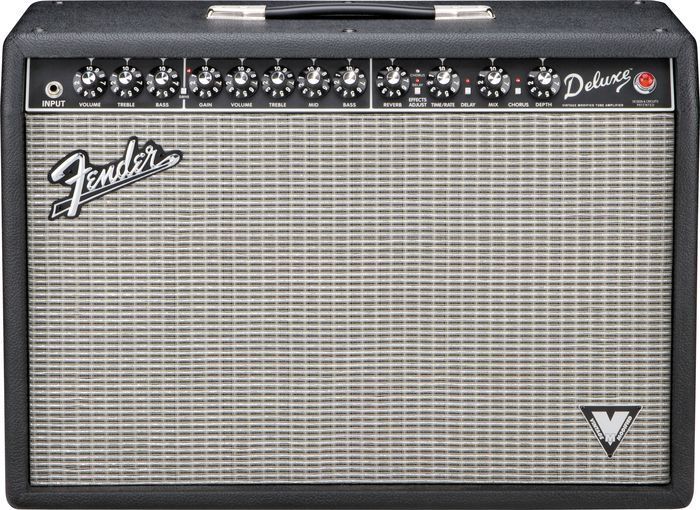 Fender Deluxe VM 40W 1x12 Tube Guitar Combo Amp Black  