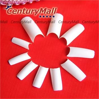 500pcs White French Acrylic Uv Gel False Nail Art Full Tips Charm New 