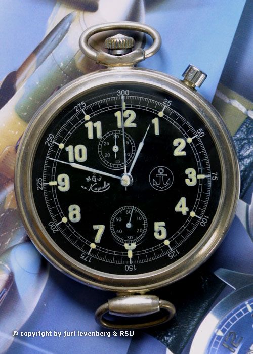 POLJOT KIROVA ALTE RUSS. MILITÄR MARINE UHR WATCH #16  