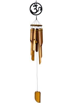 Bamboo Om Wind Chimes  