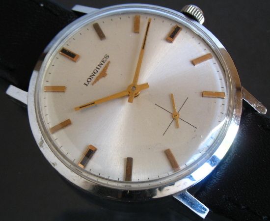 VINTAGE LONGINES MANUAL WIND S STEEL SWISS WATCH FROM 1968  