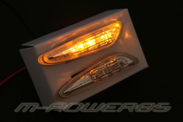 BMW E46 E60 E90 4 LED AMBER SIDE MARKER LIGHTS LAMPS  