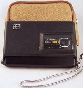 VINTAGE KODAK DISK 6000 CAMERA W/CASE USED  