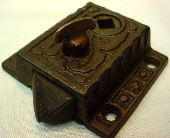 1891 Sargent Door Knob Set Cabinet Door Latch Eastlake  