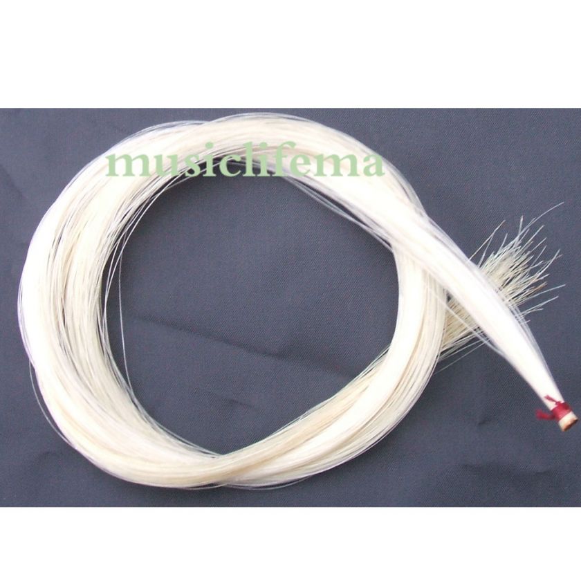 500g33 inch violin bow horse hair natural white mongol  