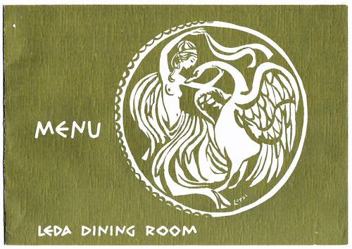 MTS JUPITER Epirotiki Lines Leda Room Dinner MENU 1971  