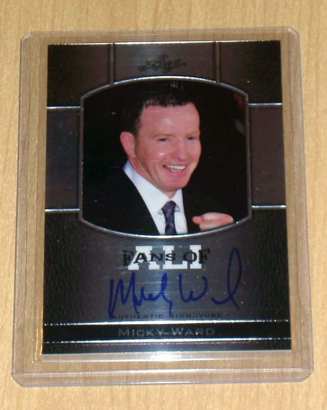 2011 LEAF Metal Boxing Muhammad Ali autograph Micky Mickey Ward BOXER 