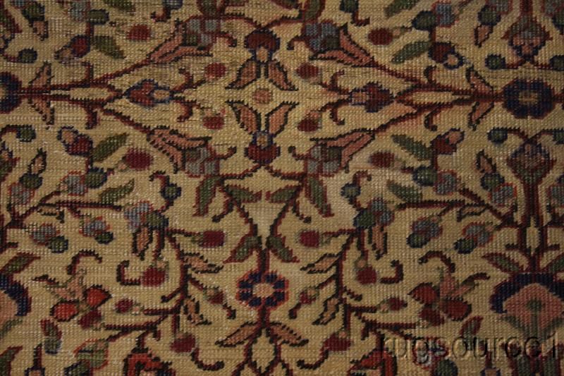 70 YEARS OLD FLORAL ANTIQUE 7X10 KERMAN PERSIAN ORIENTAL AREA RUG WOOL 