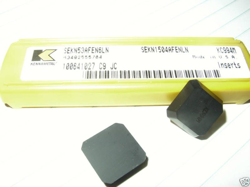 KENNAMETAL Carbide Insert KC 994 M SEKN CVD 5/8 Square  