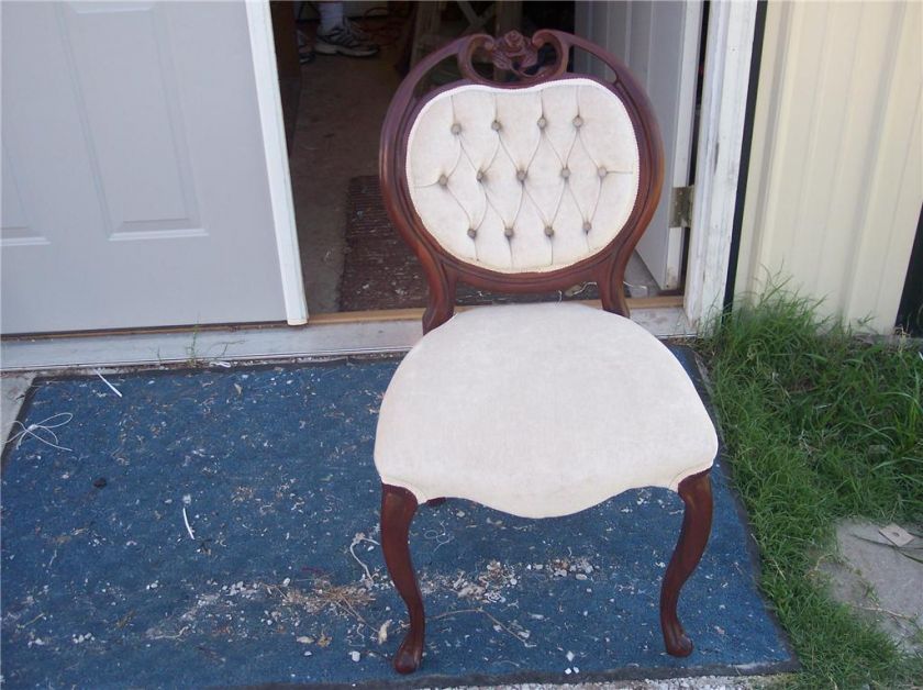 Mahogany Victorian Revival Parlor Chair/Sidechair  