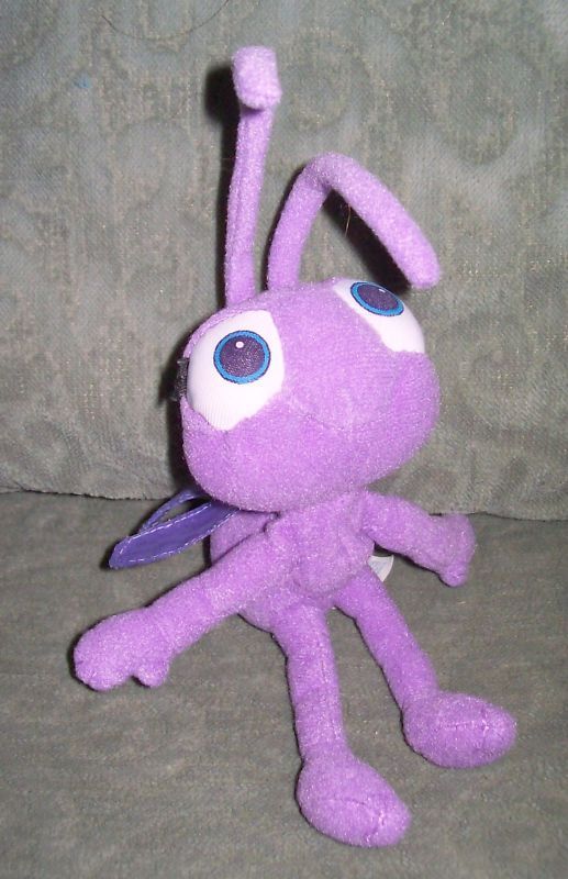 Disney A Bugs Life Purple Girl Ant Stuffed Plush Animal Play Toy 7 