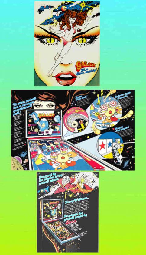 GALAXY 1980 Stern Pinball Advertising Flyer/ Brochure  