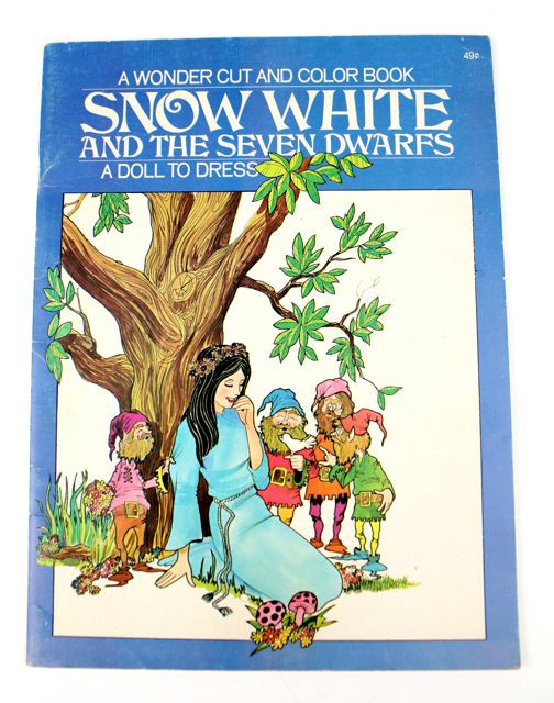 Snow White and the Seven Dwarfs Cut and Color Book Product Image