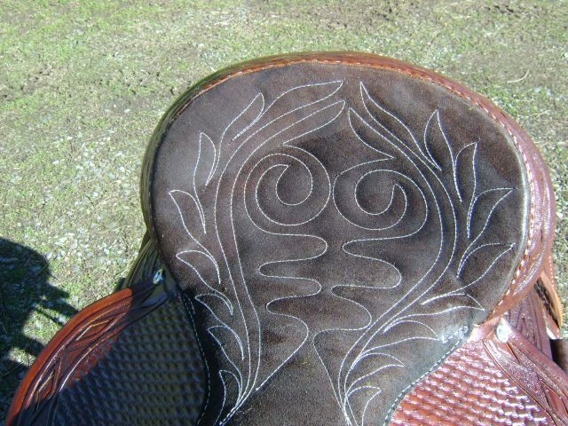 STUNNING NEW HEAVY DUTY 16 MONTANA WESTERN WADE ROPING ROPER LEATHER 