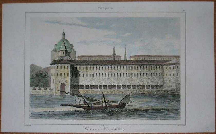 1840 print BARRACKS OF TOPHANE (TOPKHANA), ISTANBUL (#52)  