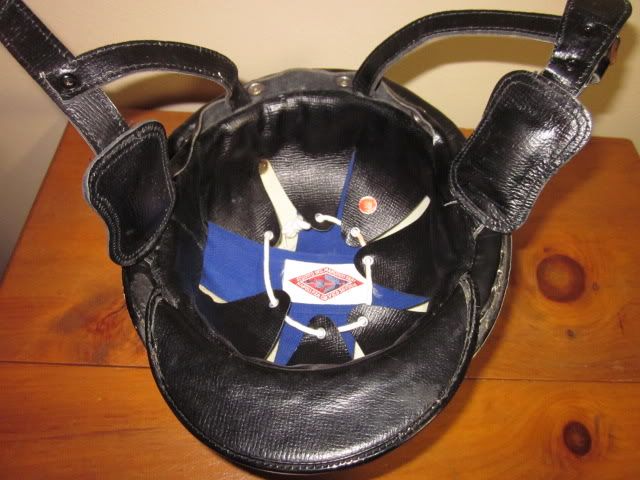 Vintage Scuotto Ind Napoli Italy police motorcycle helmet  