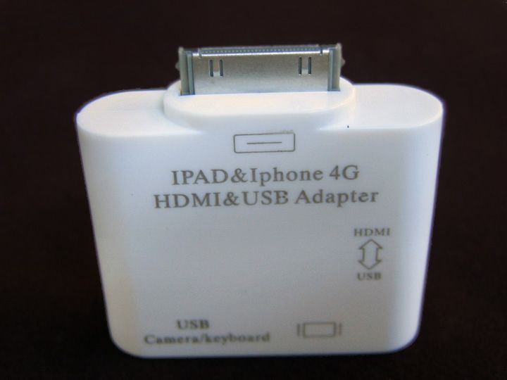 HDMI Video Adapter Dock USB for iPad 2 iPhone 4 Ipod  